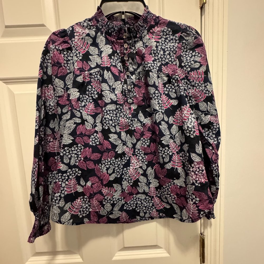 Loft size XSP long sleeve floral shirt - Picture 5 of 6